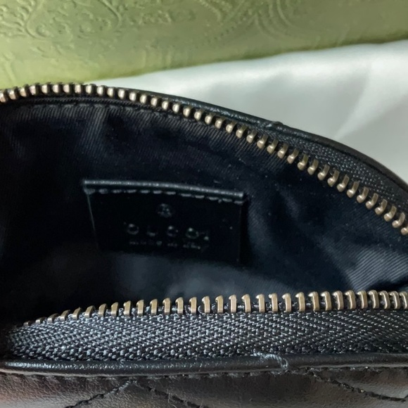 🌹GUCCI GG MARMONT POUCH WITH KEYCHAIN HOOK  🌹NWT 🌹 - Picture 14 of 16